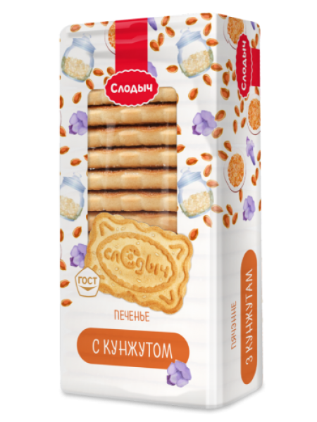 Печенье фас. сахарное Слодыч с кунжутом 450г*12 Слодыч Печенье фас. сахарное Слодыч с кунжутом 450г*12 Слодыч